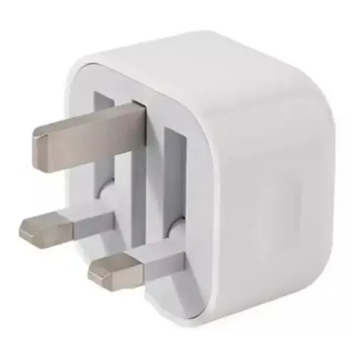 Dual Port USB 2.4A Wall Charger (w Lightning Cable)